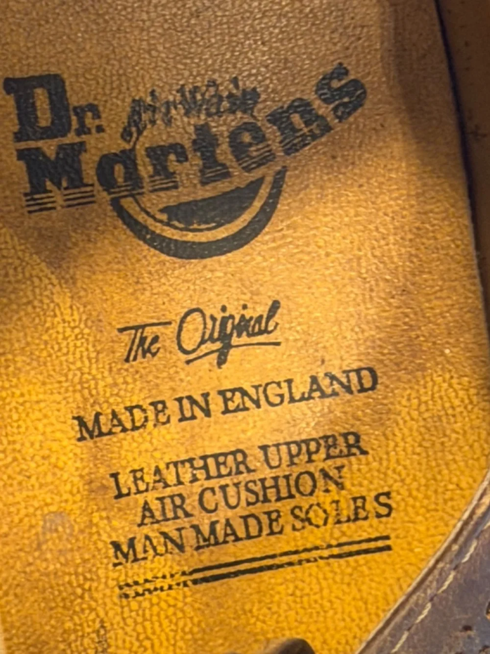 Vintage Dr. Martens Made in England Wingtip Oxfords